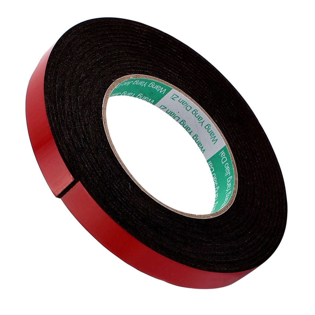 15mmx2mm Double Sided Sponge Tape Adhesive Sticker Foam Glue Strip Sealing 16Ft