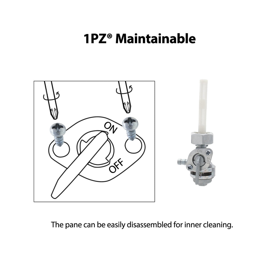 1PZ KW5-P01 Gas Tank Fuel Switch Valve Petcock fit for Generac GP5000 GP5500 GP6000E GP6500 GP6500E GP7000 GP7000E GP7500 GP7500E GP8000E Generator