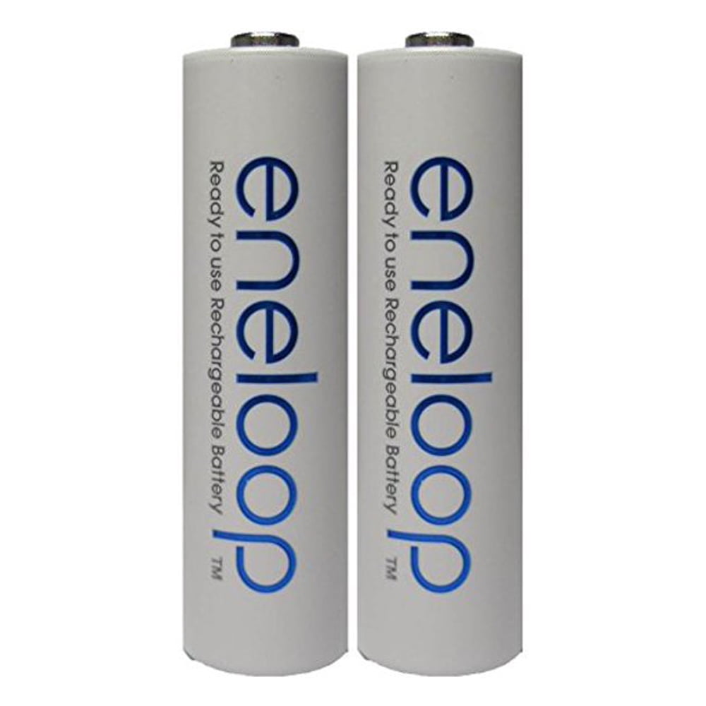 2 Pack AAA Panasonic Eneloop 4th Generation NiMH Pre-Charged Rechargeable Batteries Newest Version 2100 Cycles
