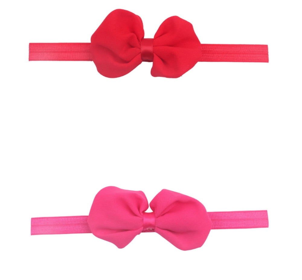 12Pcs Cute Kids Girl Baby Chiffon Toddler Flower Bow Headband Hair Band Headwear