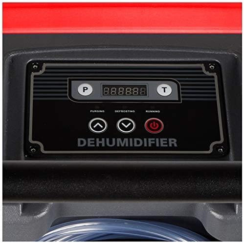 Commercial dehumidifier, suitable for homes, basements, garages and workplaces. Industrial water loss treatment equipment - a set of 1-piece, blue