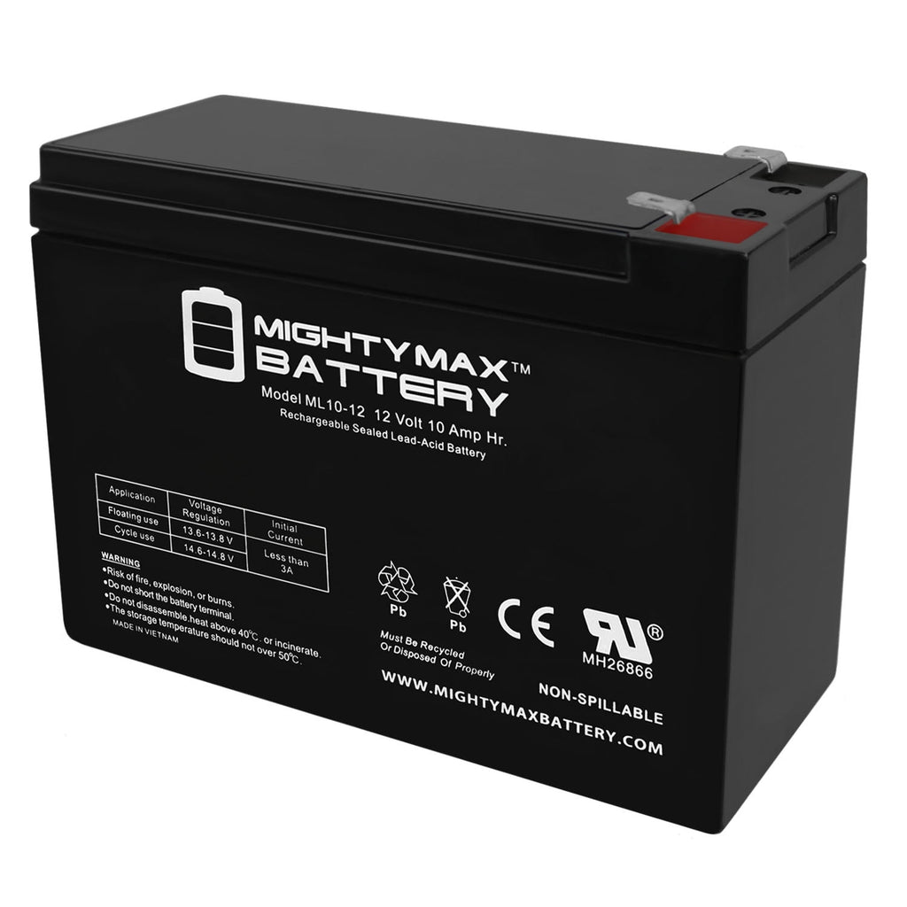 12V 10AH SLA Battery Replaces Dynacraft Surge Camo Mega 12V ATV