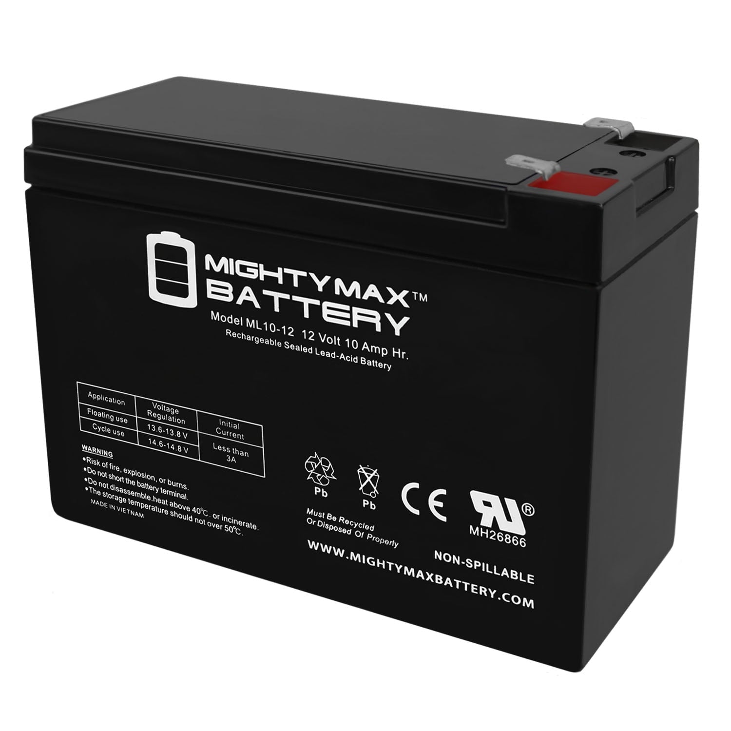 12V 10AH SLA Battery Replaces Dynacraft Surge Camo Mega 12V ATV