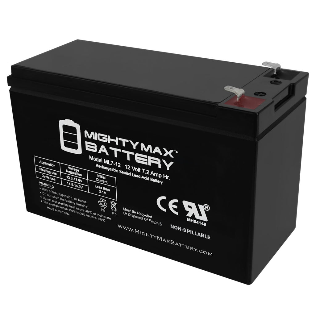 12V 7Ah Battery Replacement for JohnLite JML-2962