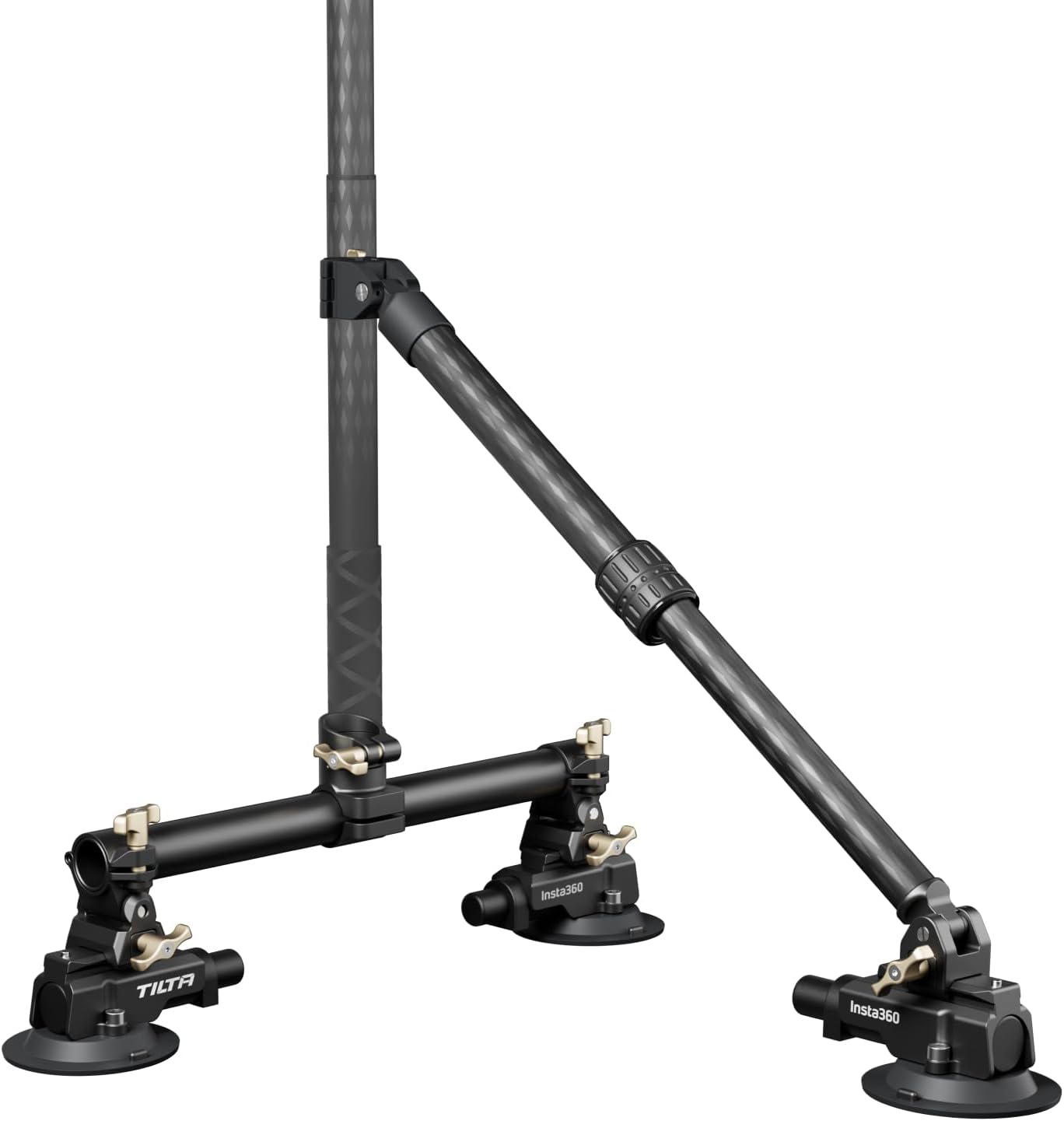 Double suction cup vehicle mounting bracket