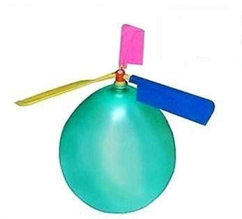 12 Pcs Kids Balloon Helicopter Airplane,Balloon Powered Helicopter Flying Toy for Children’s Day Gift Party Favor easter basket, stocking stuffer or birthday