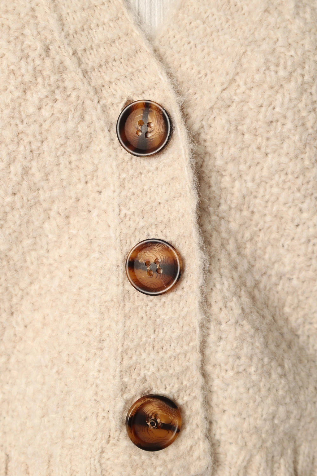 Blakey Cropped V-Neck Button-Front Cardigan