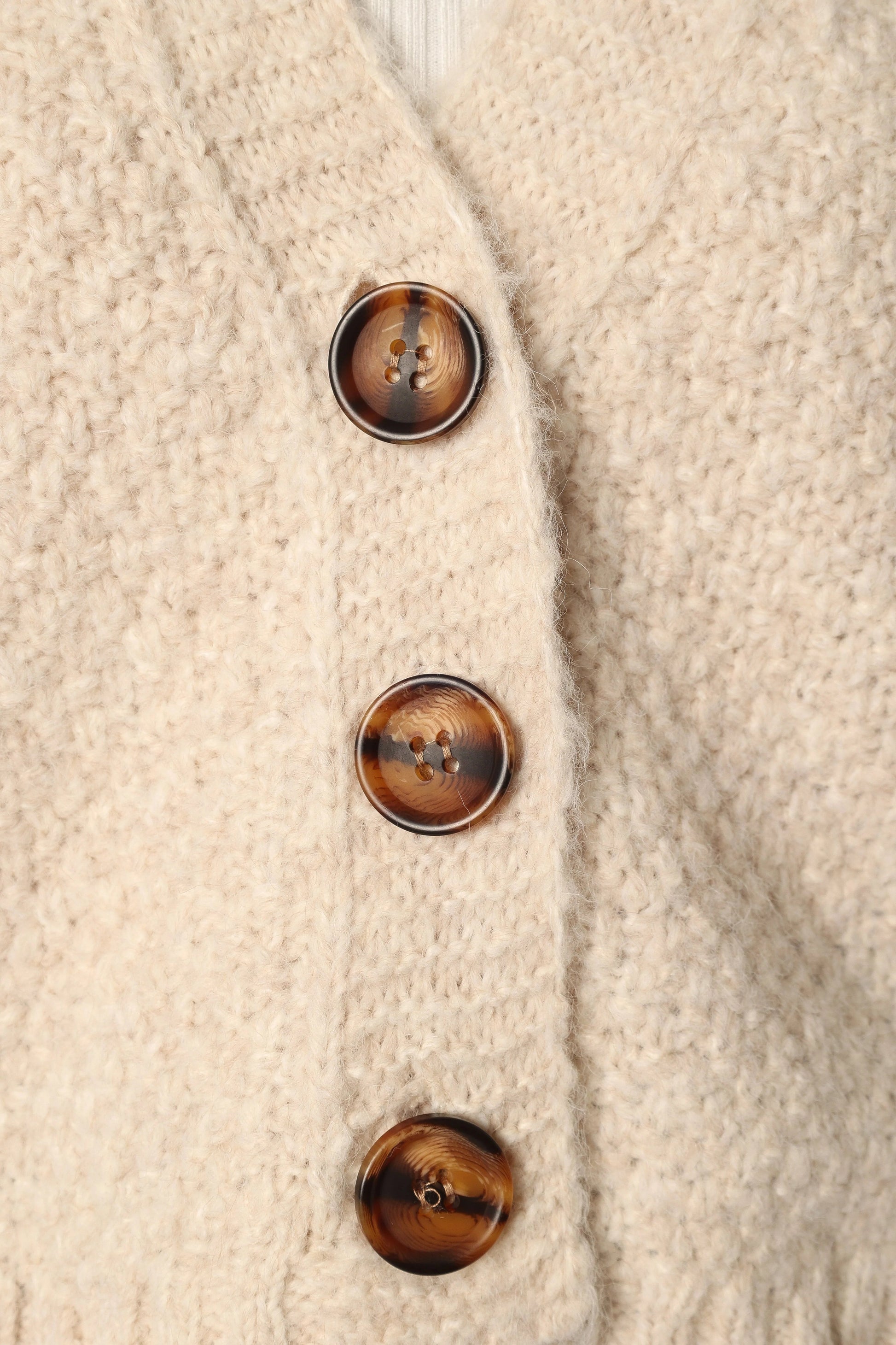 Blakey Cropped V-Neck Button-Front Cardigan