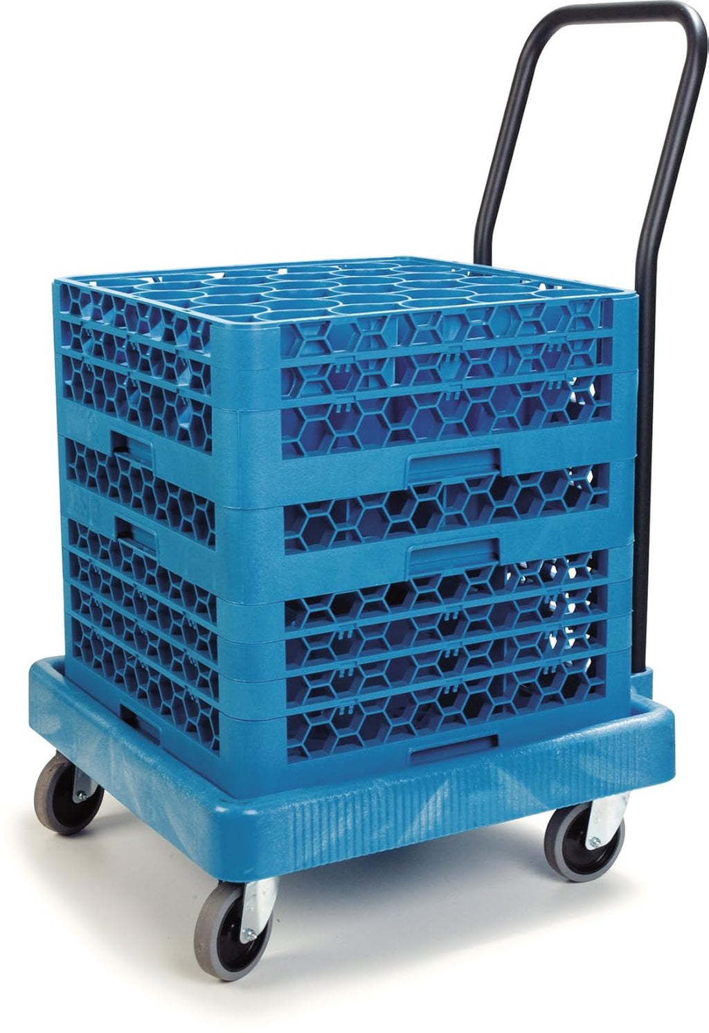 General dishwasher cart, with handle, with a load capacity of 350 pounds, blue