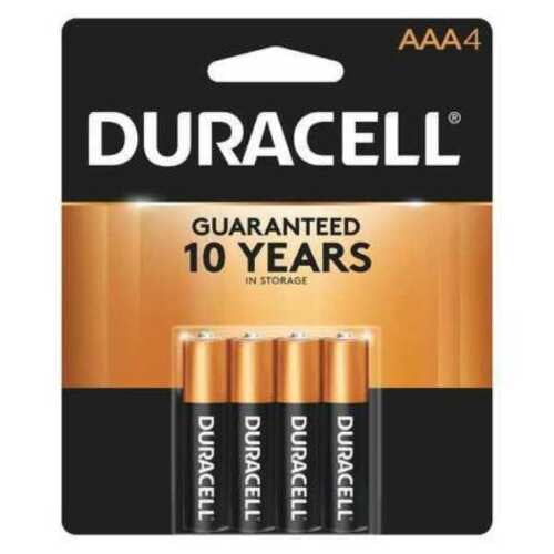 12 Batteries Duracell Coppertop AAA Alkaline Batteries (3 Packs of 4)
