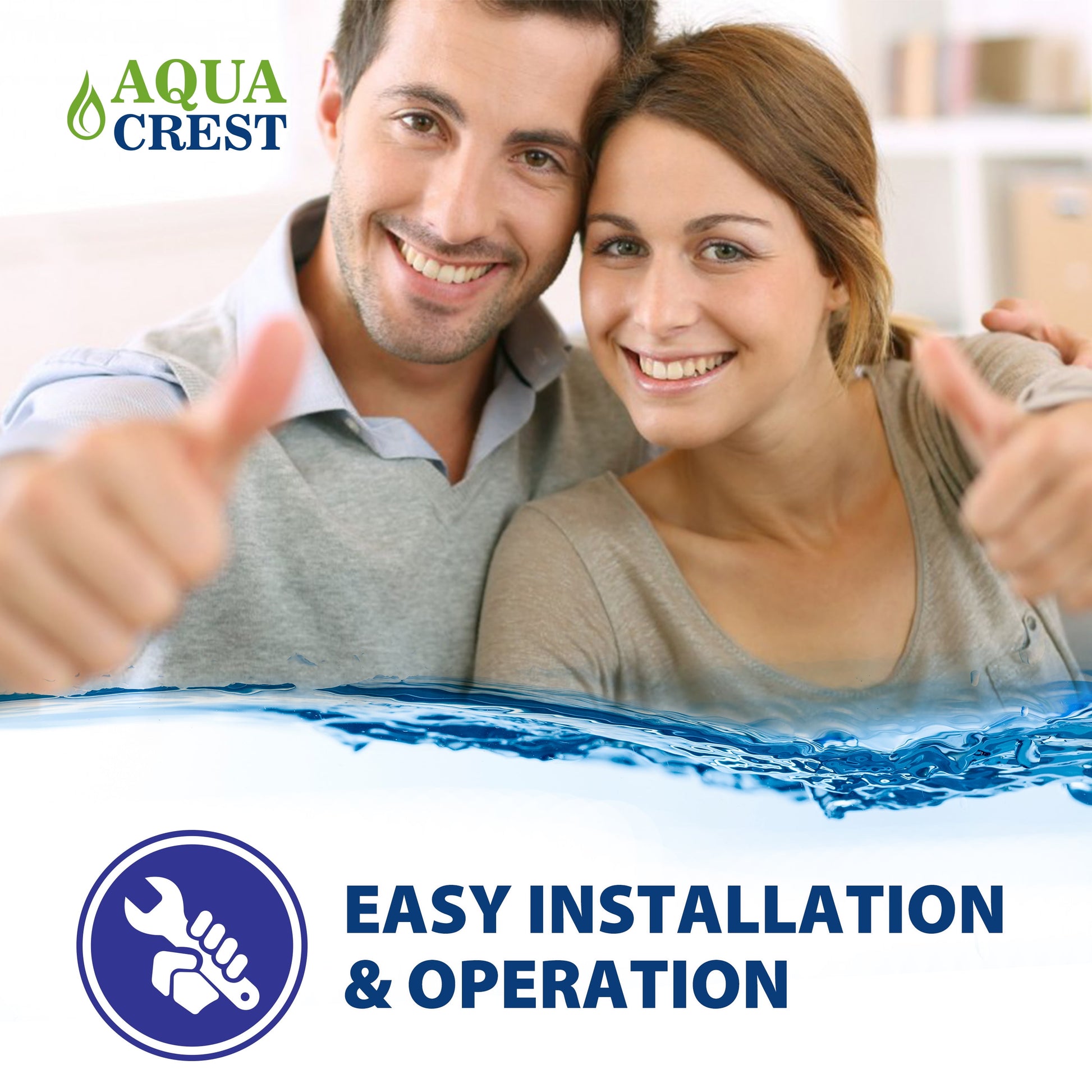2 Pack AQUACREST FXHSC Replacement for GE® FXHSC, Culligan R50-BBSA, Pentek R50-BB and DuPont WFHDC3001, American Plumber W50PEHD Whole House Sediment Filter