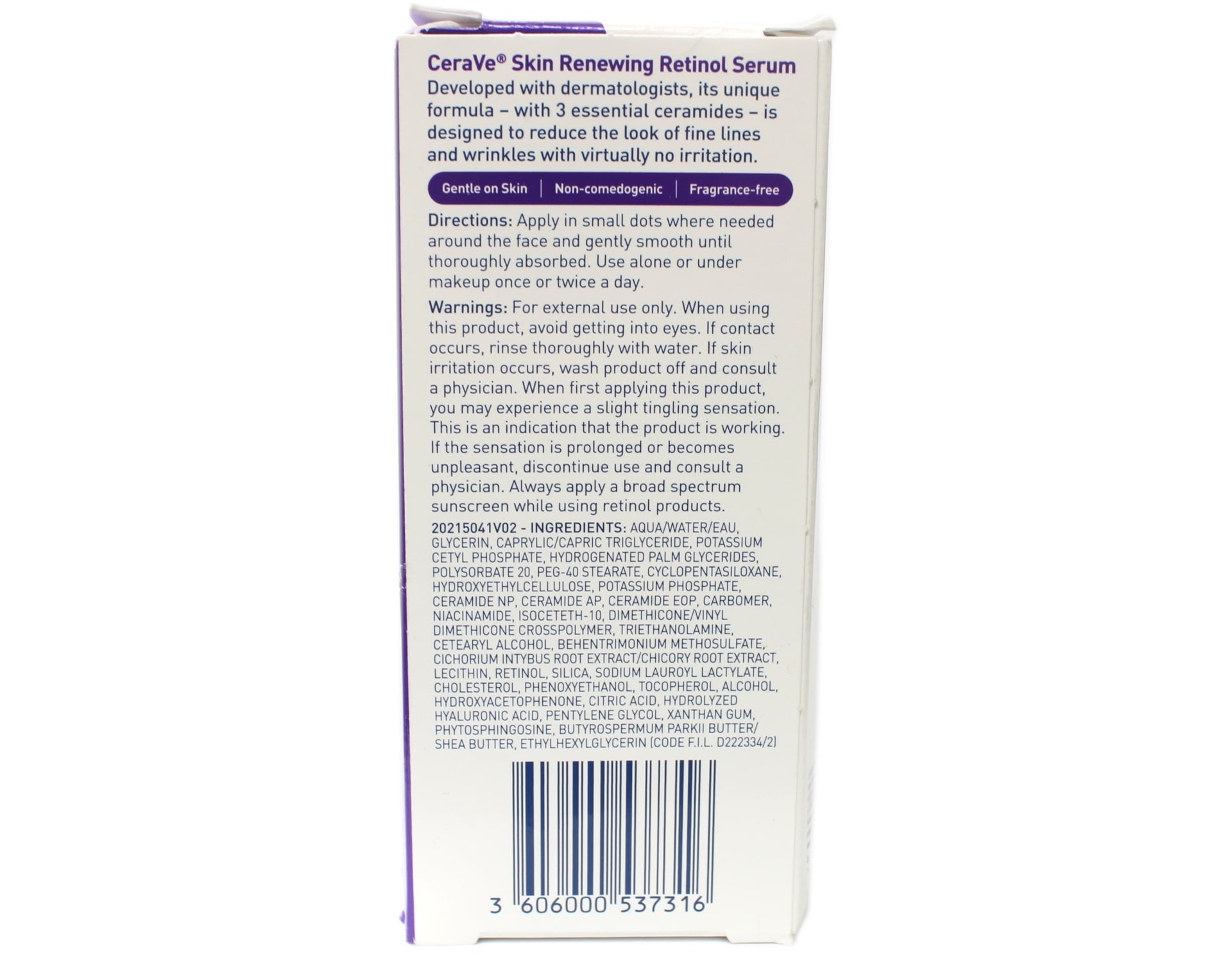 2 Pack CeraVe Skin Renewing Retinol Serum 1 Ounce