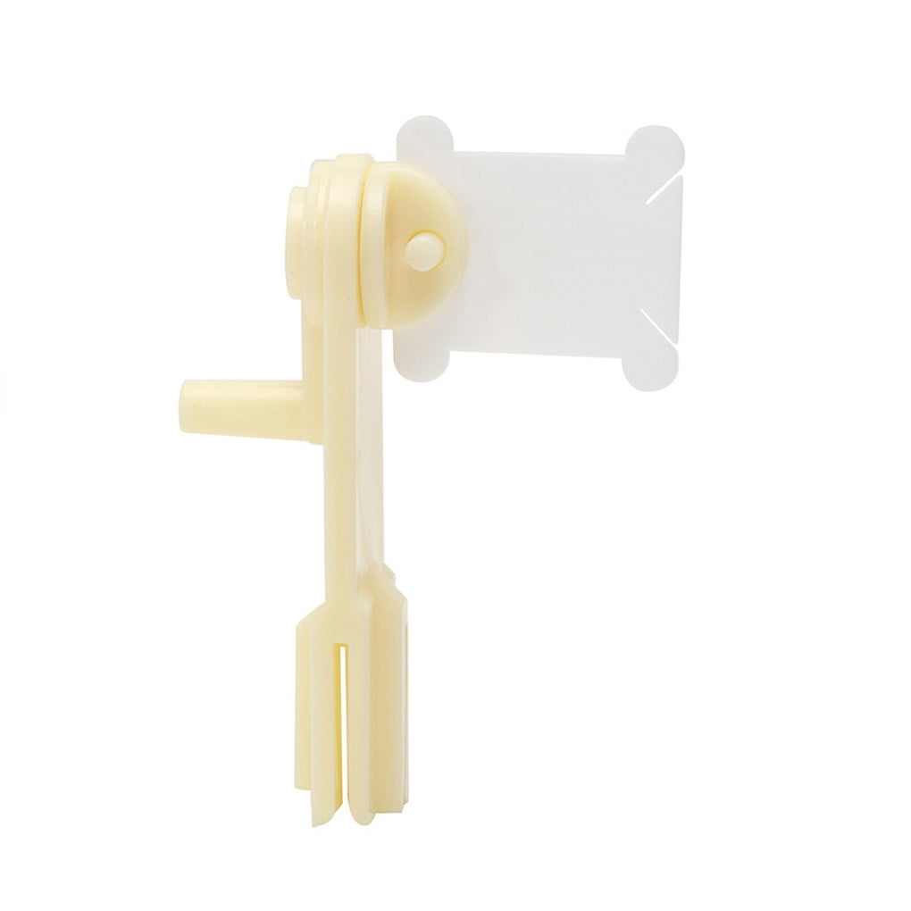 1pc String Winder and 120pcs Plastic Floss Bobbins Embroidery Floss Organizer Cross-Stitch Thread Holder Cards