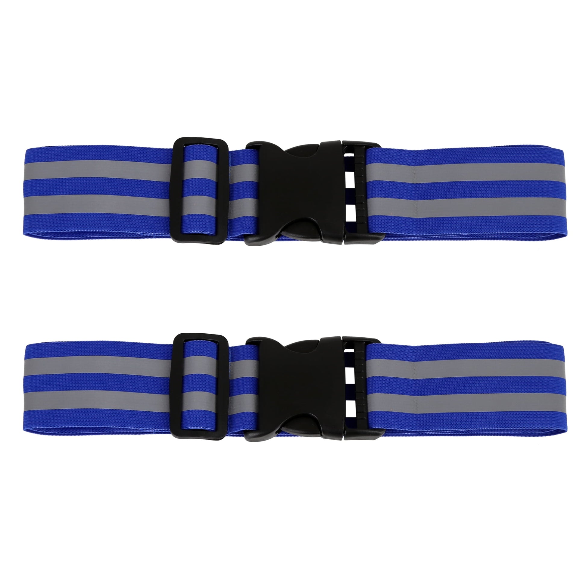 2 Pcs Blue Reflective Belts for Waist Reflective Belts High Visibility Night Safety Cycling Riding Reflector