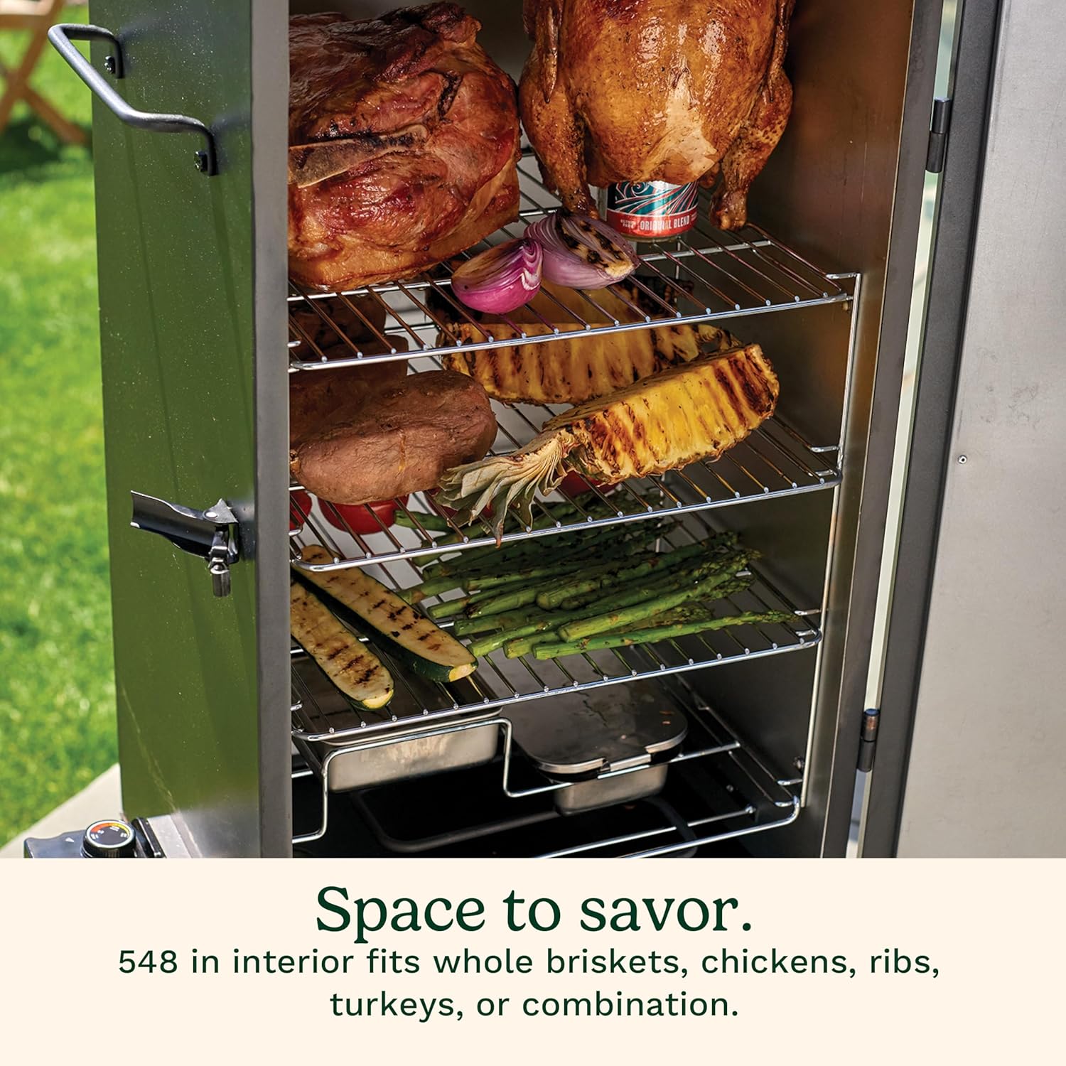 30" Electric Smoker, 3 Adjustable Racks, Large Capacity BBQ Meat Smoker, Water & Wood Trays for Smoked Meat, Brisket, Salmon & Jerky, Adjustable Temperature Control