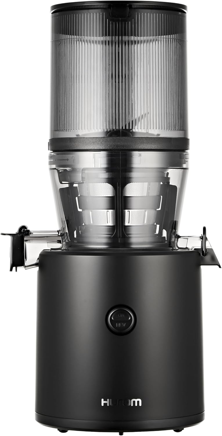 Cold press juicer, easy-to-clean chewing-style slow juicer, coarse filter screen, automatic feeding, no need for operator intervention, household size, quiet motor, easy assembly (kale/deep green)