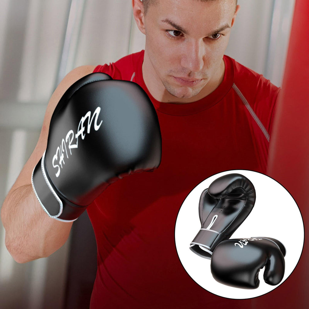 2 Pair Boxing Practice Gloves Sparring PU Leather Workout Punching Bag