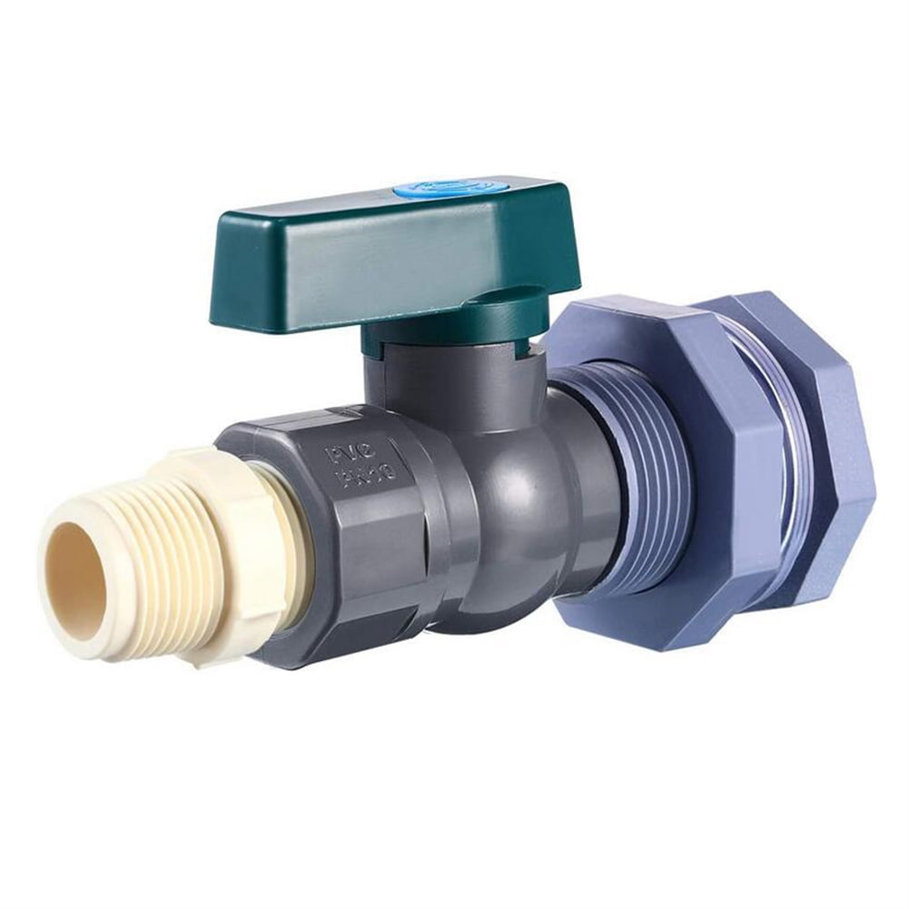 1Set Rain Barrel Diverter Kit Water Barrel Spigot Fittings Ball Valve Garden Faucet