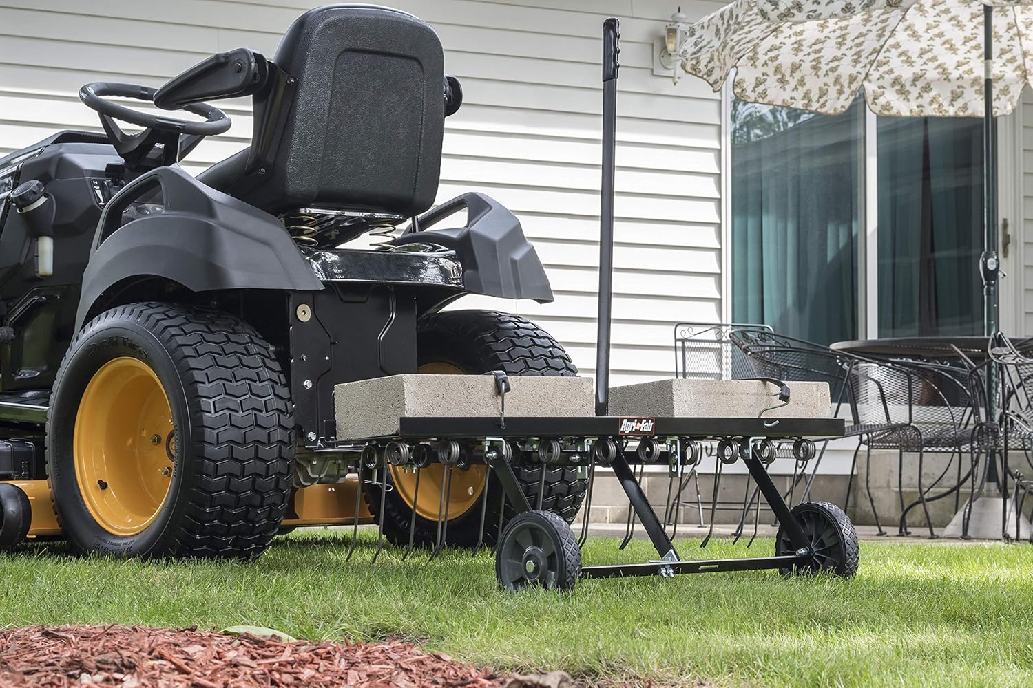 48" Tow Behind Lawn Plug Aerator with Universal Hitch; Designed to Pull Behind Lawn & Garden Tractors
