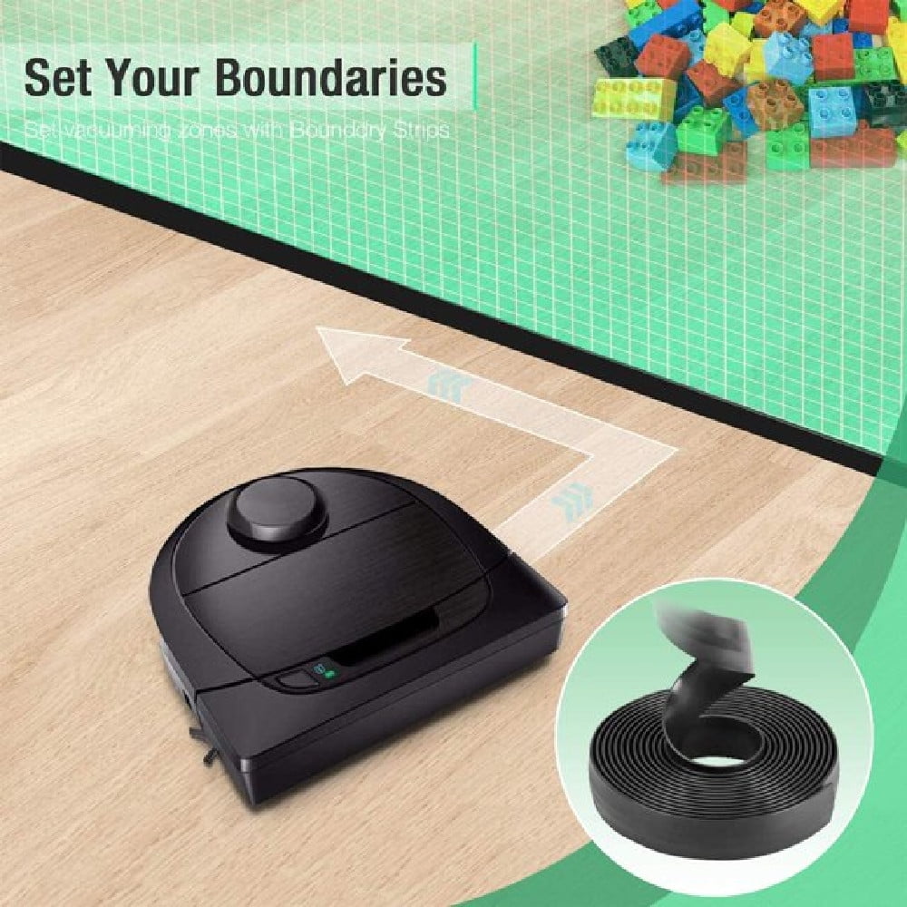 16 Feet Boundary Strips Magnetic Tape Markers Compatible for Neato Shark ION IQ Robot Vacuum 750 871 761R85,Eufy RoboVac 30 Robotic xiaomi Roborock S5 Black...