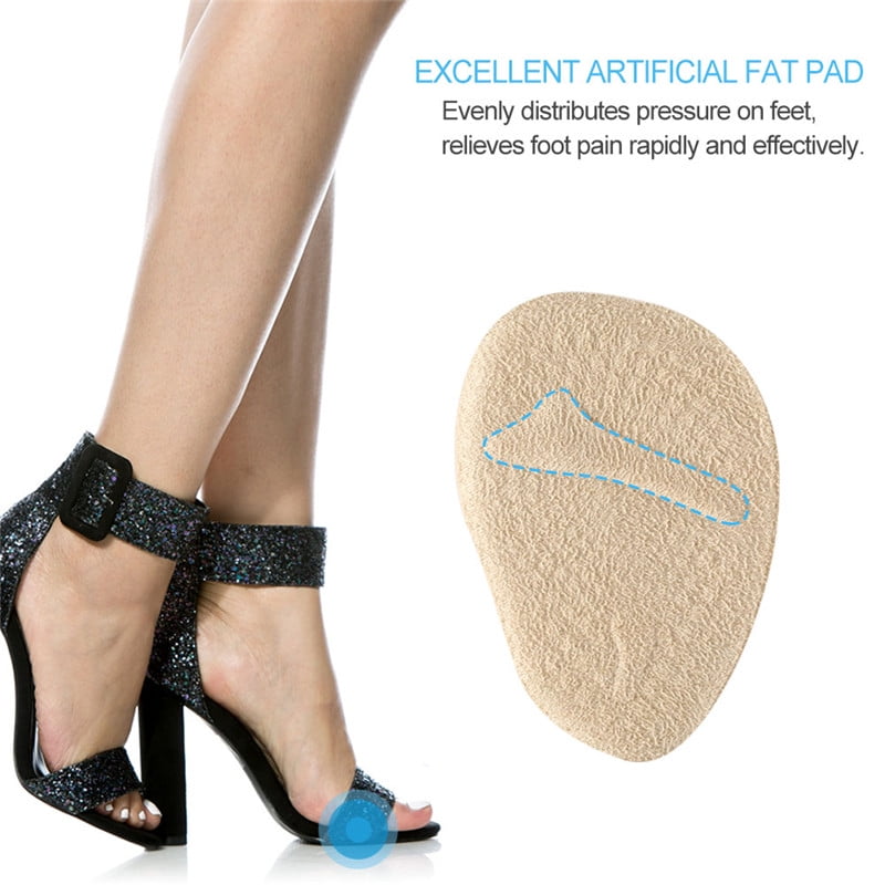 2 Pairs Women Ball of Foot Cushions Anti-slip Shoe Pads Inserts Gel Forefoot Insoles