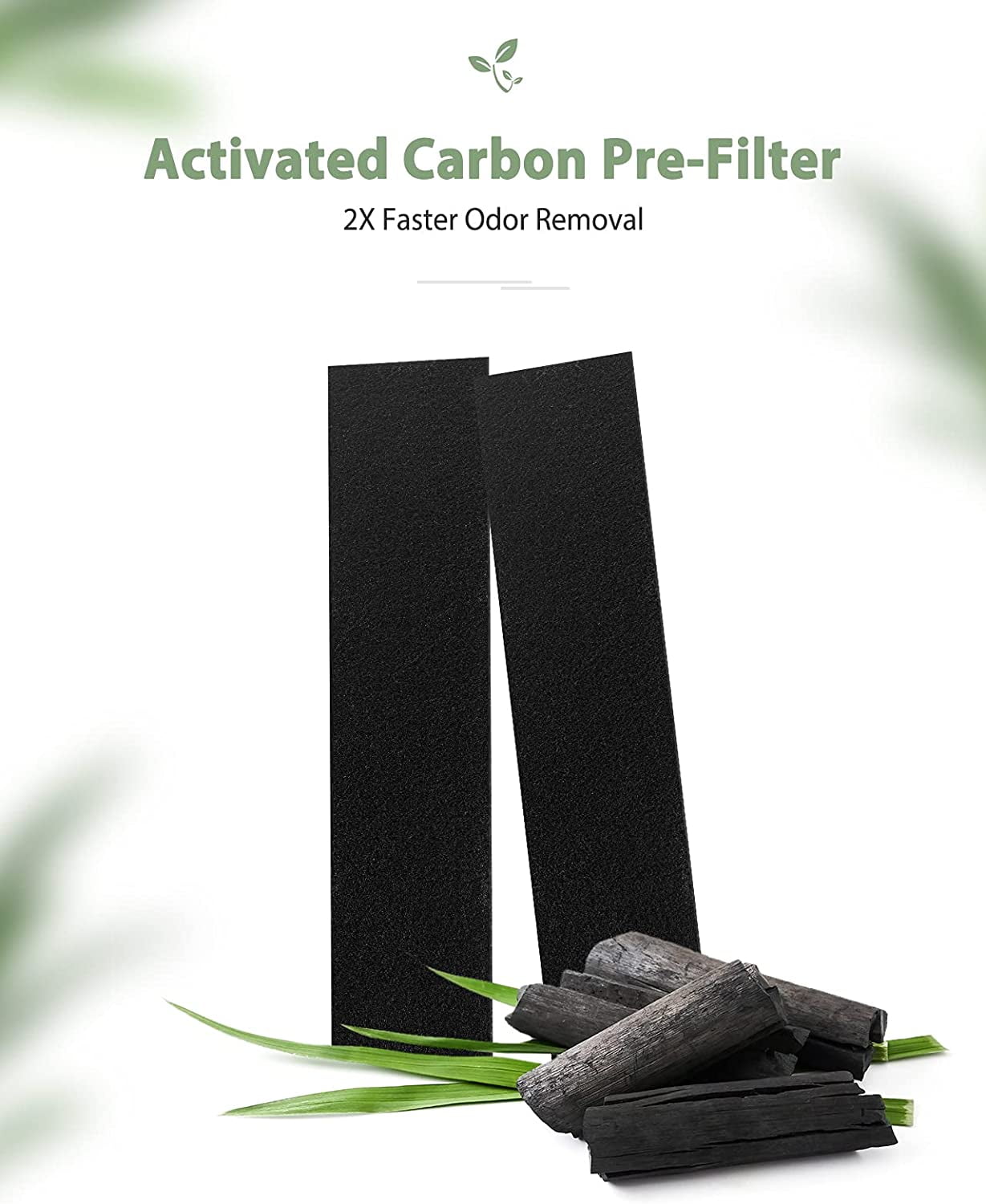 2 Pack True HEPA Replacement Filter for GermGuardian FLT5000, AC5250PT, AC5300B, AC5000E, AC5000 Series Filter C, with 8 Carbon Filters