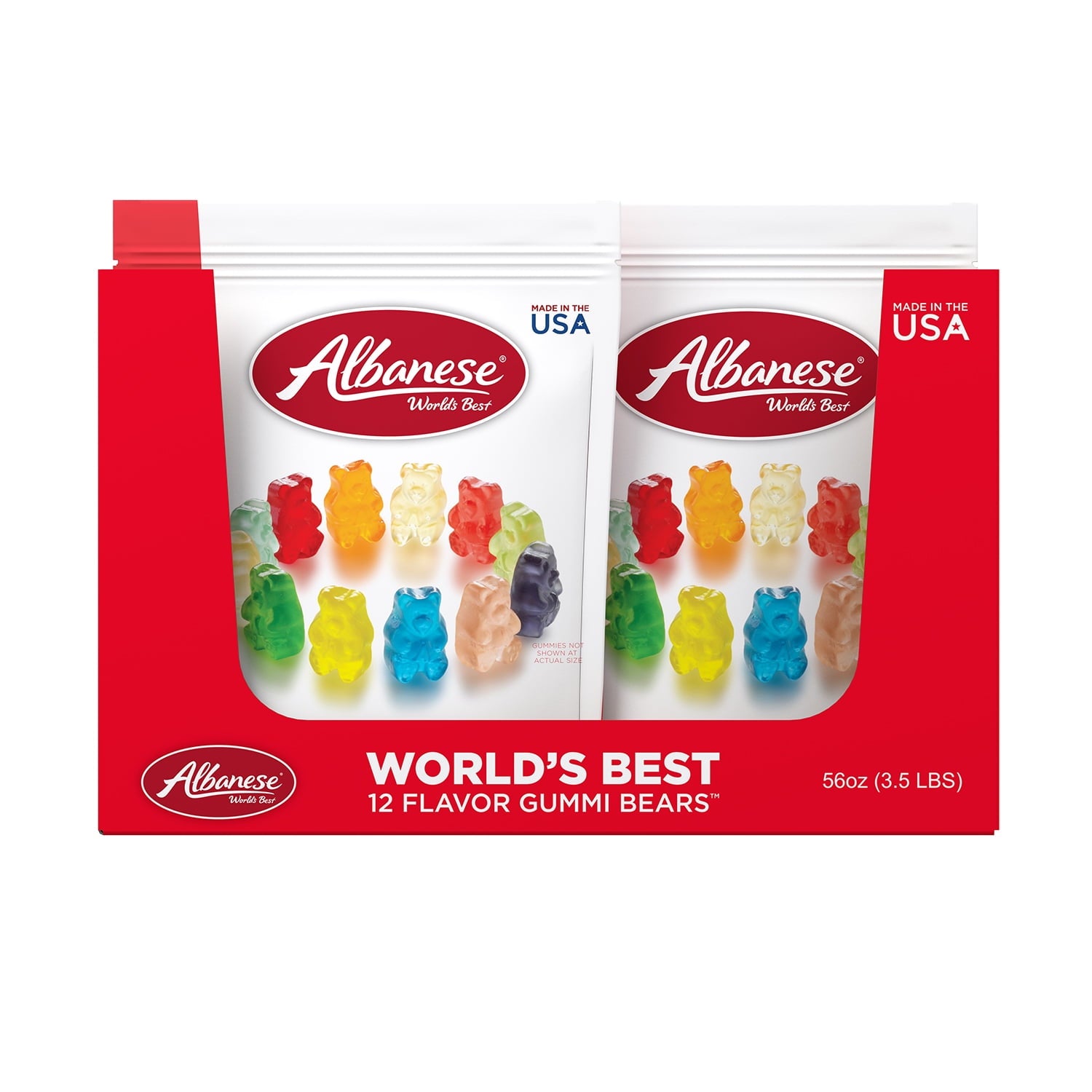 12 Flavor Gummi Bears 56 oz