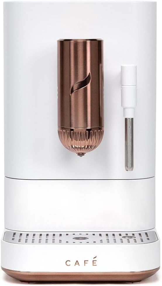 Automatic coffee grinder coffee machine, built-in milk frother, adjustable coffee bean grinder, one-button brewing function