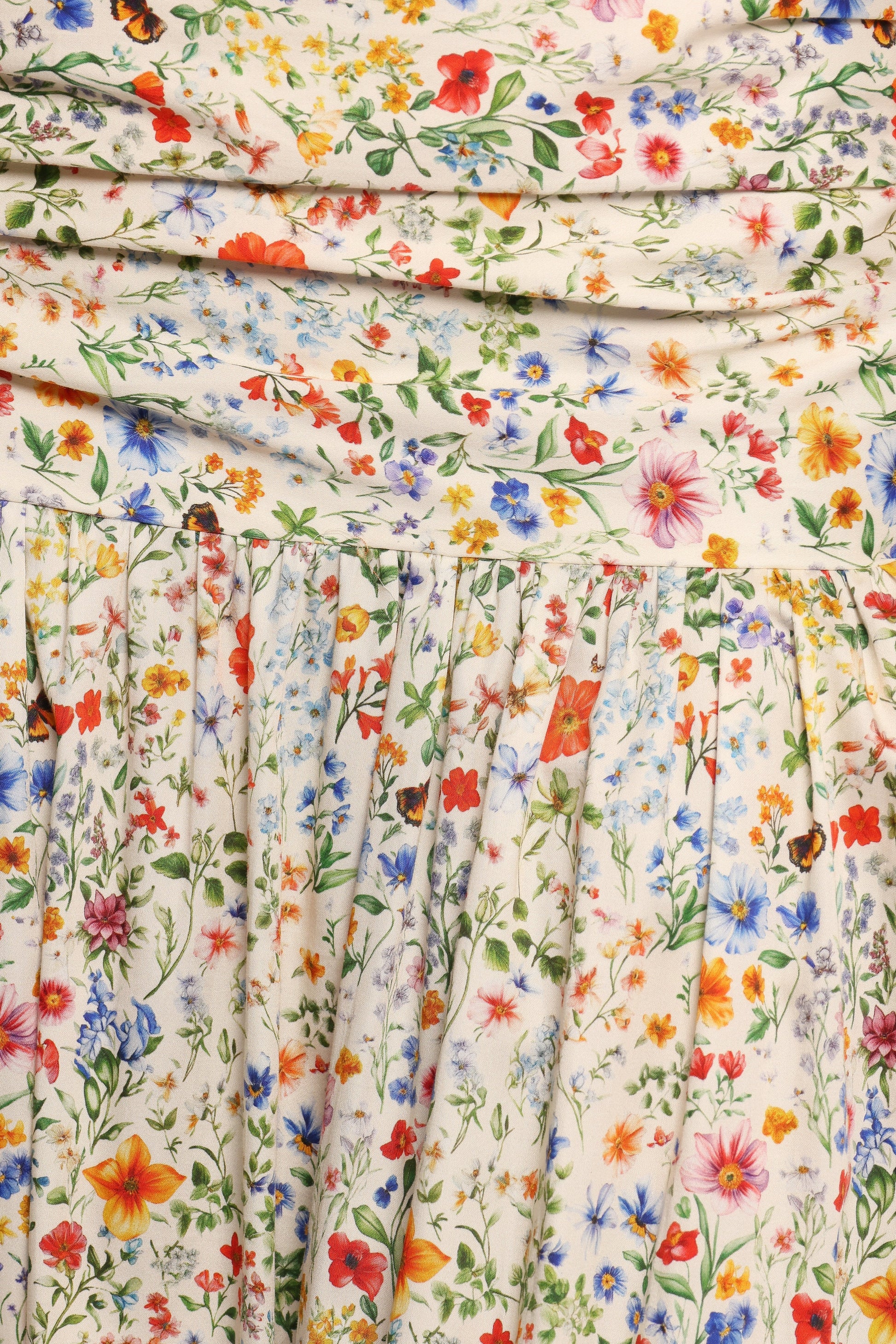 Dara Garden-Floral Drop-Waist Maxi Skirt