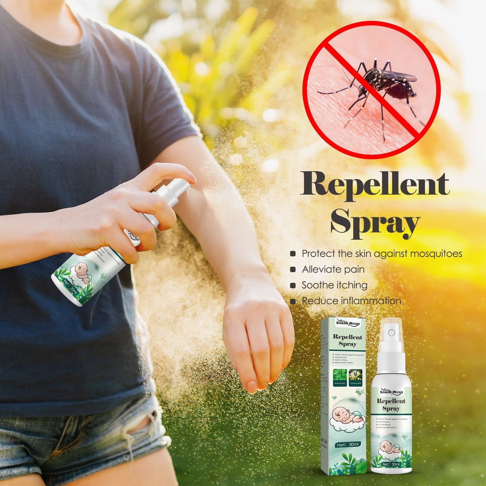 2 Pack Kid Safe Anti-Itch and Anti-Sting Spray for Mosquito Bite Relief, Bug Bite Itch Relief, Bee Stings, Hives and More