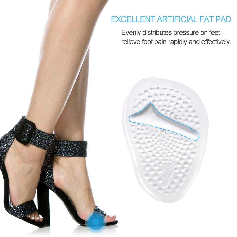 2 Pairs Soft Gel Ball of Foot Cushions, Metatarsal Gel Pads Ball of Foot Cushions