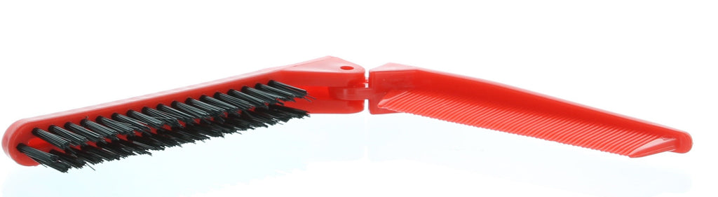 2  Folding Hair Compact Travel Brush Comb Pocket Size Car Purse Bag Men Women