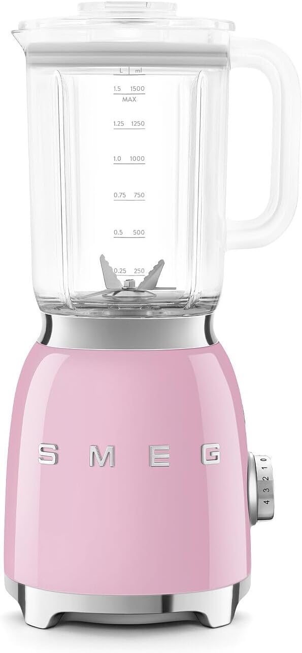 Backwash-style blender - 600-watt countertop blender, equipped with a 48-ounce BPA-free capacity container, featuring 3 speed modes and pulse function, ice crushing function and juice blending function - adopts the 50th anniversary design style - gen