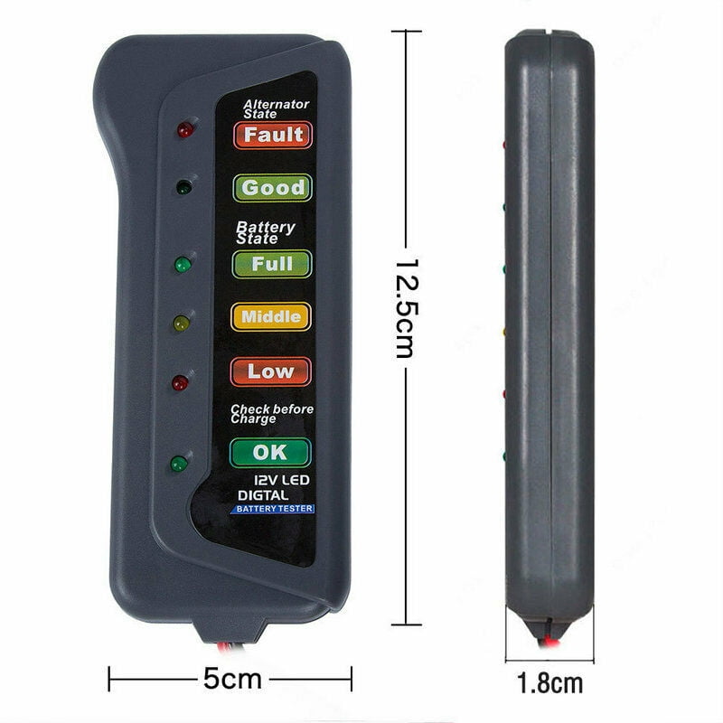 12V LED Car Battery Load Tester Alternator Analyzer Diagnostic Tool Auto Scanner