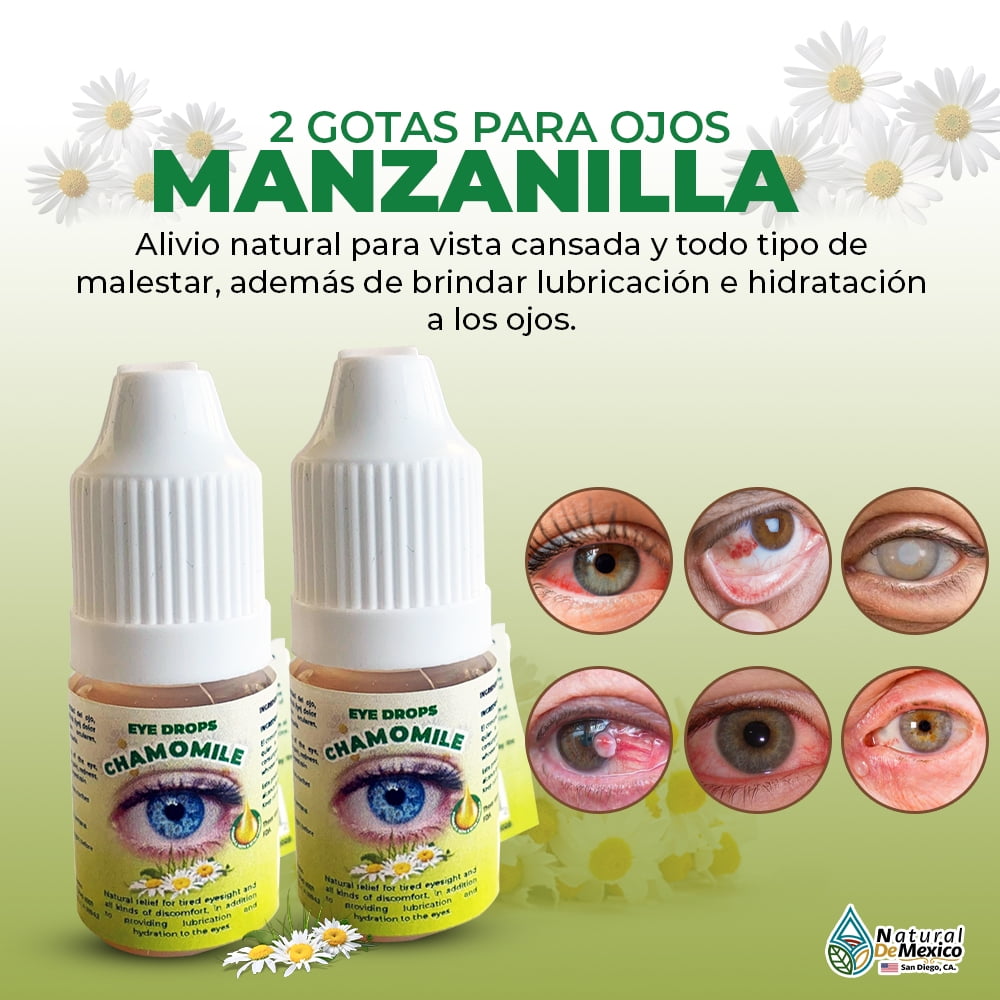 2 Gotas para Ojos de Manzanilla Refresh Optive Lubricant Eye Drops