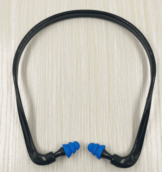 2 Pair Banded Ear Plugs Silicone – Shooting Ear Plugs Reusable Construction Ear Plugs for Work Hunting Ear Protection for Shooting Hearing Protection Noise Reduction Ear Plugs for Shooting Range