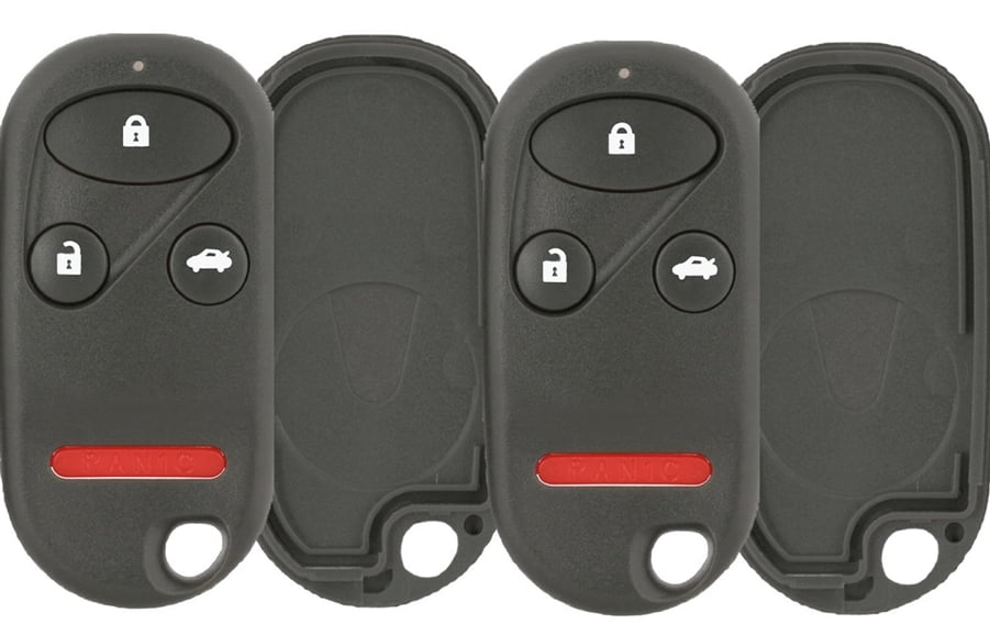 2 PACK KeylessOption Just the Case Keyless Entry Remote Key Fob Shell for 1999-2003 Acura TL & 1998-2002 Honda Accord