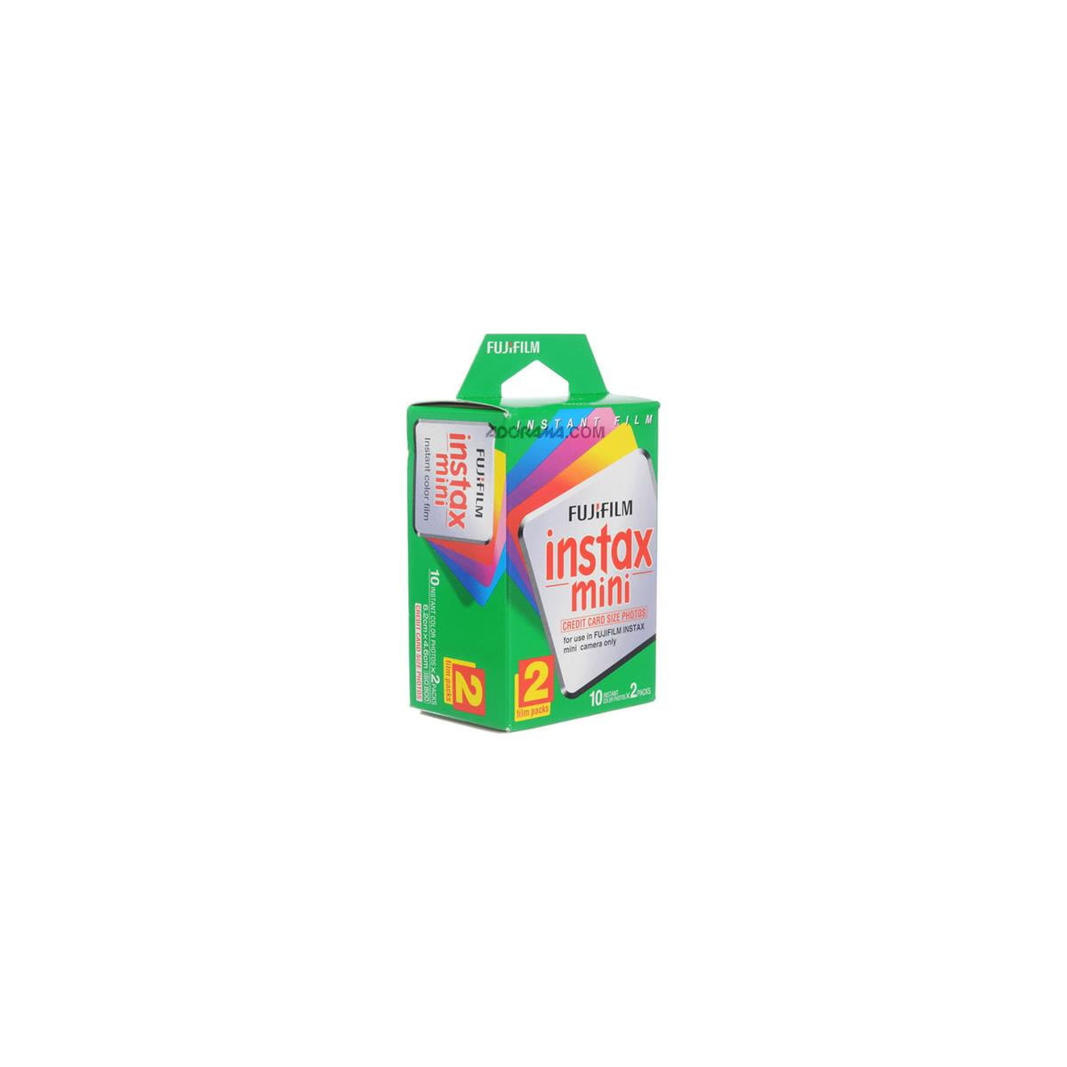 2 Pack instax mini Instant Daylight Film, Twin Pack, 20 Exposures, ISO 800