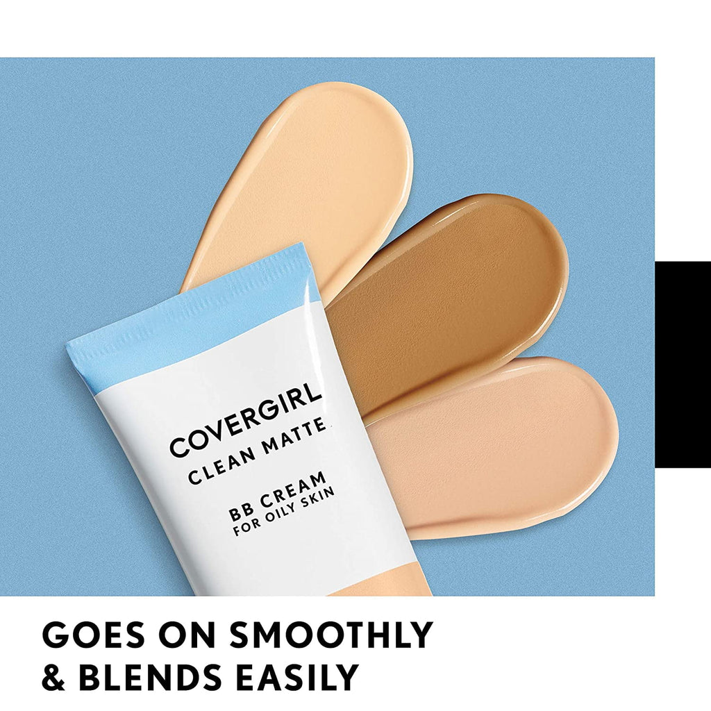 2 Pack – CoverGirl Clean Matte BB Cream Medium 540 For Oily Skin 1 oz