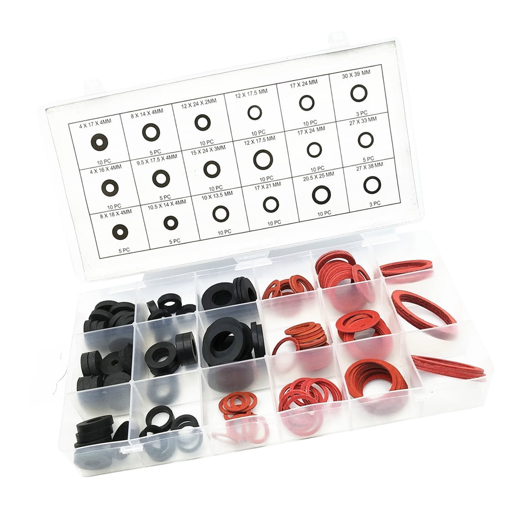 141-Piece Faucet Washer Assortment Kit 18 Different Assorted Sizes O-ring Seal Silicone Gaskets