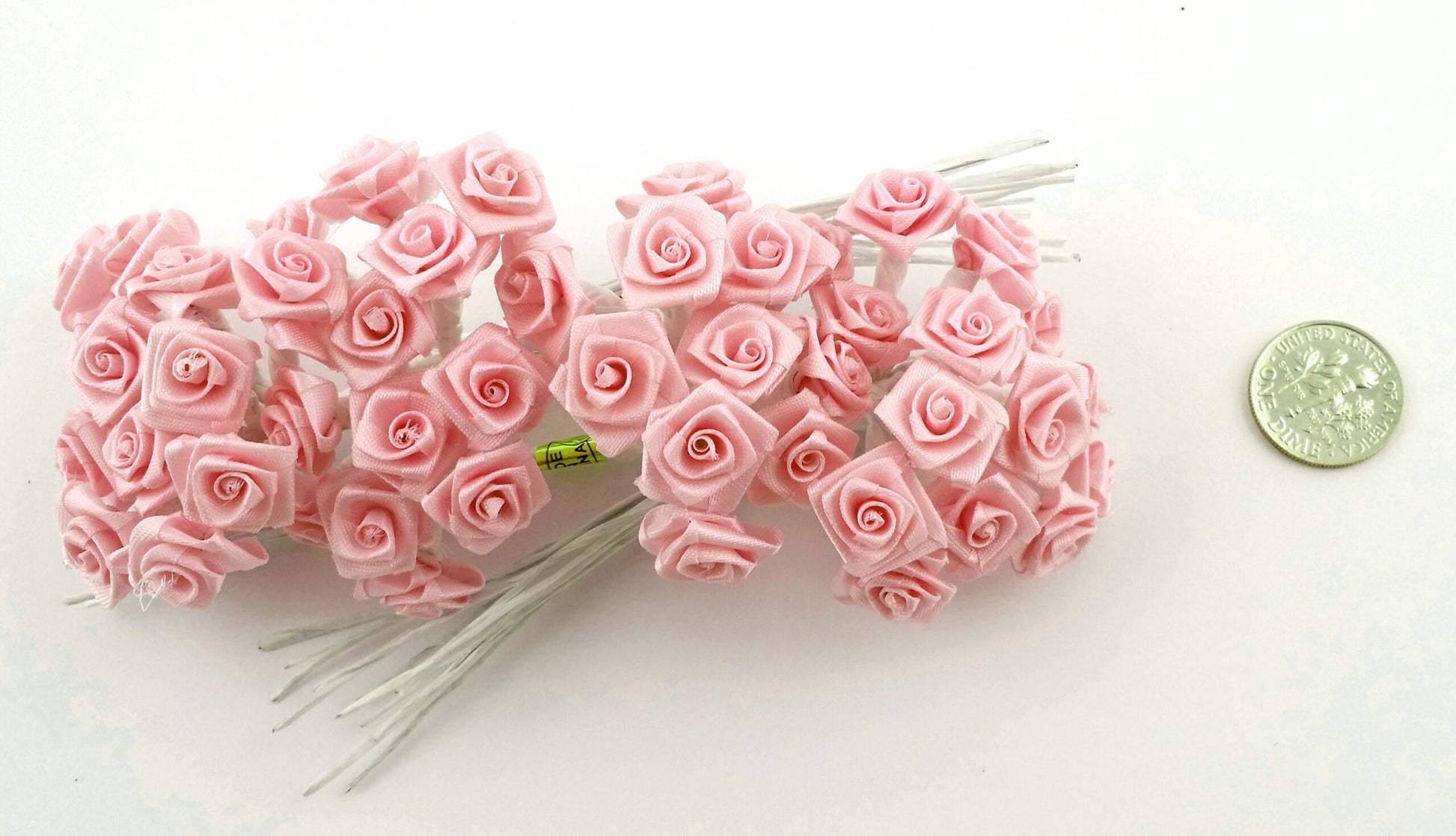 144 Medium Wrap Rose Wedding Flower Pick – Mauve/Dusty Rose