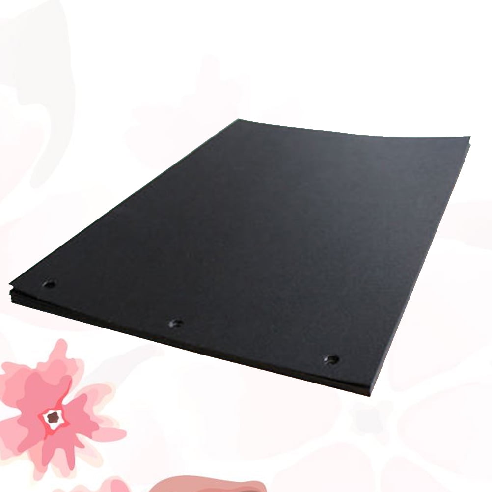 15 Sheets Black Scrapbooking Paper Refill Pages for 10 Inches DIY Scrapbook Album