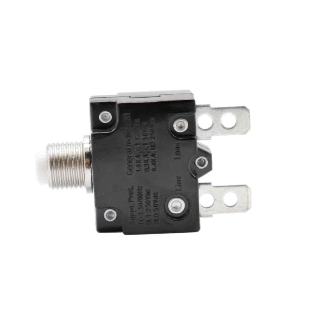 12V-24V Push Button Resettable Circuit Breaker with 2 Quick Terminals 15AMP