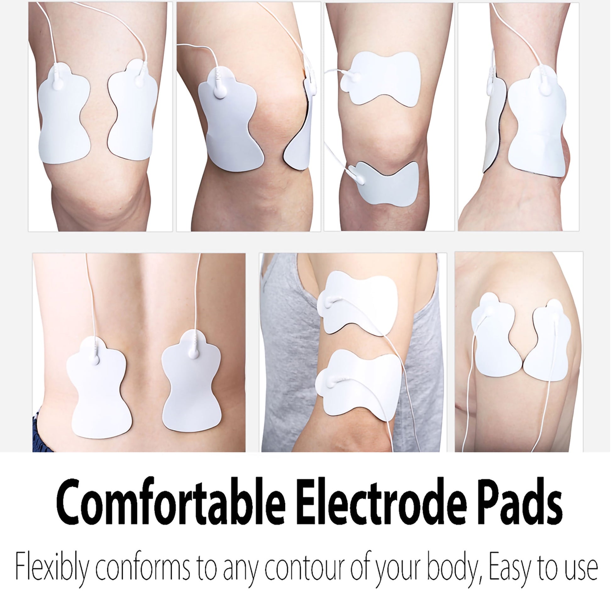 12 PCS Replacement Electrode Pads for Electric Massagers Electrotherapy Massagers Pads 6 Pairs
