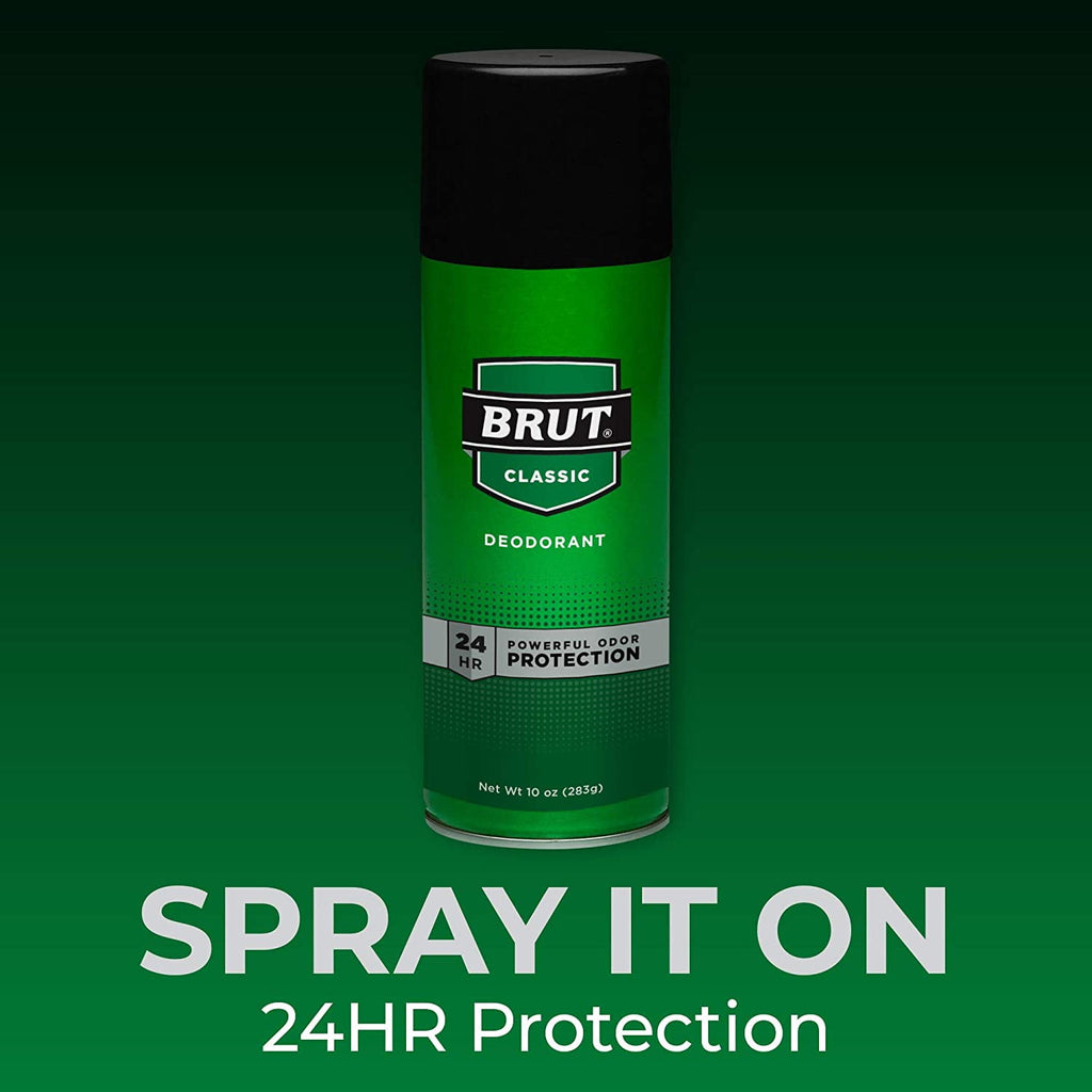 2 Pack BRUT Deodorant Spray Original Fragrance 10 oz Each