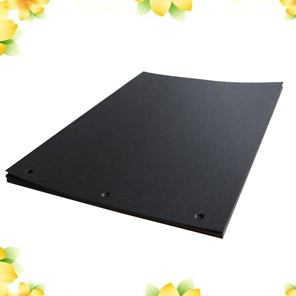 15 Sheets Black Scrapbooking Paper Refill Pages for 10 Inches DIY Scrapbook Album