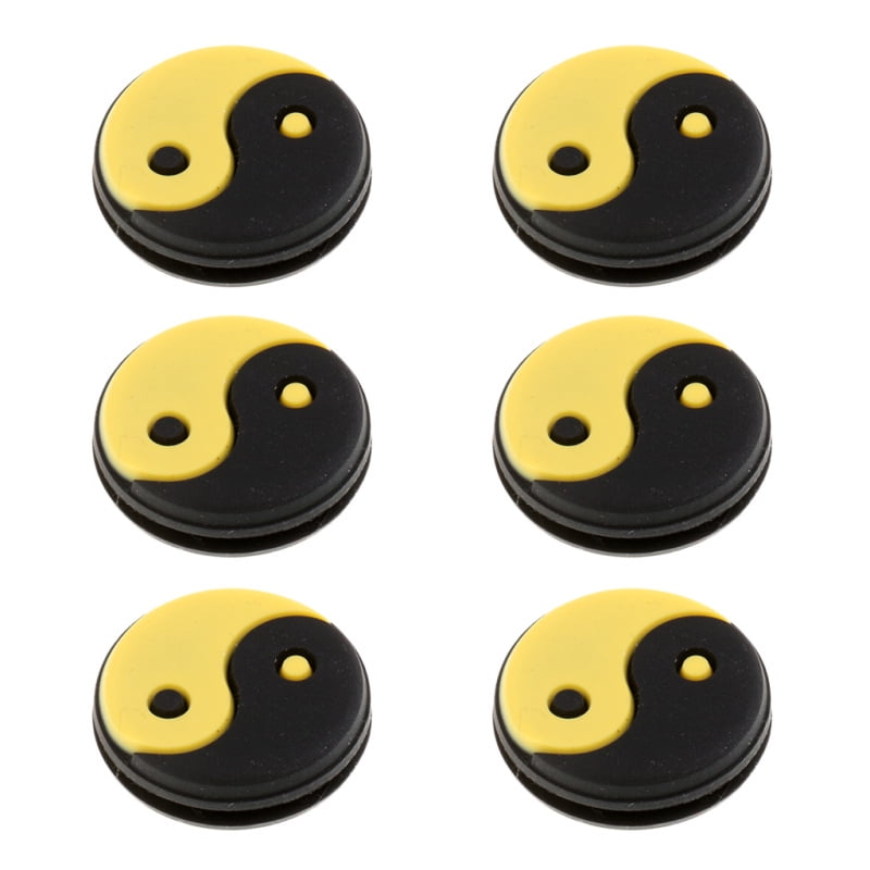 18 Pieces Tennis Racquet Vibration Dampener Shock Absorber 3 Color Mix