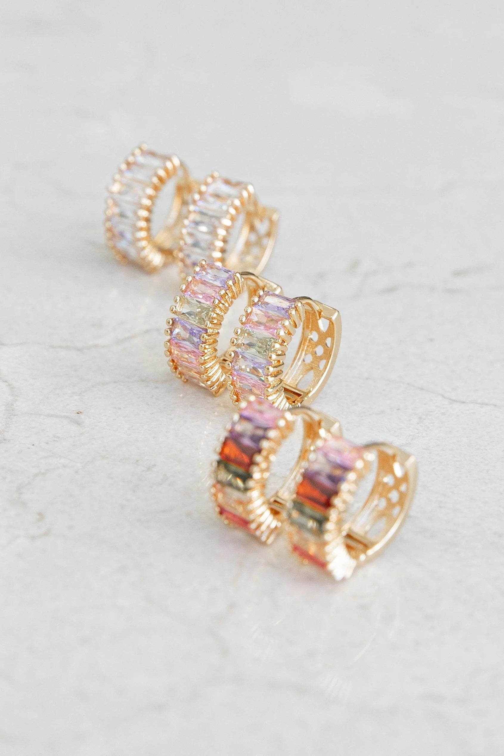 Gold Hoop Trio Set