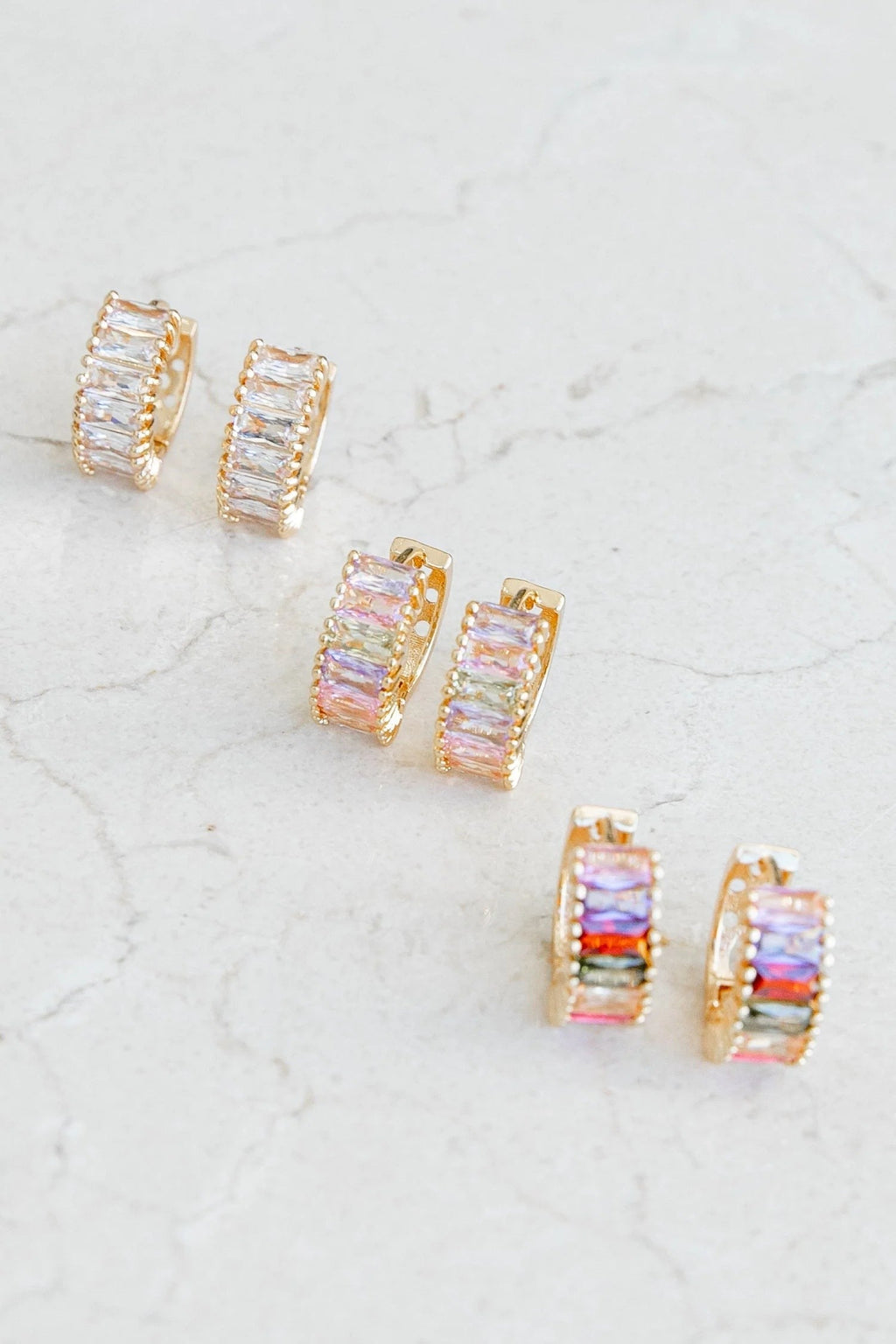 Gold Hoop Trio Set