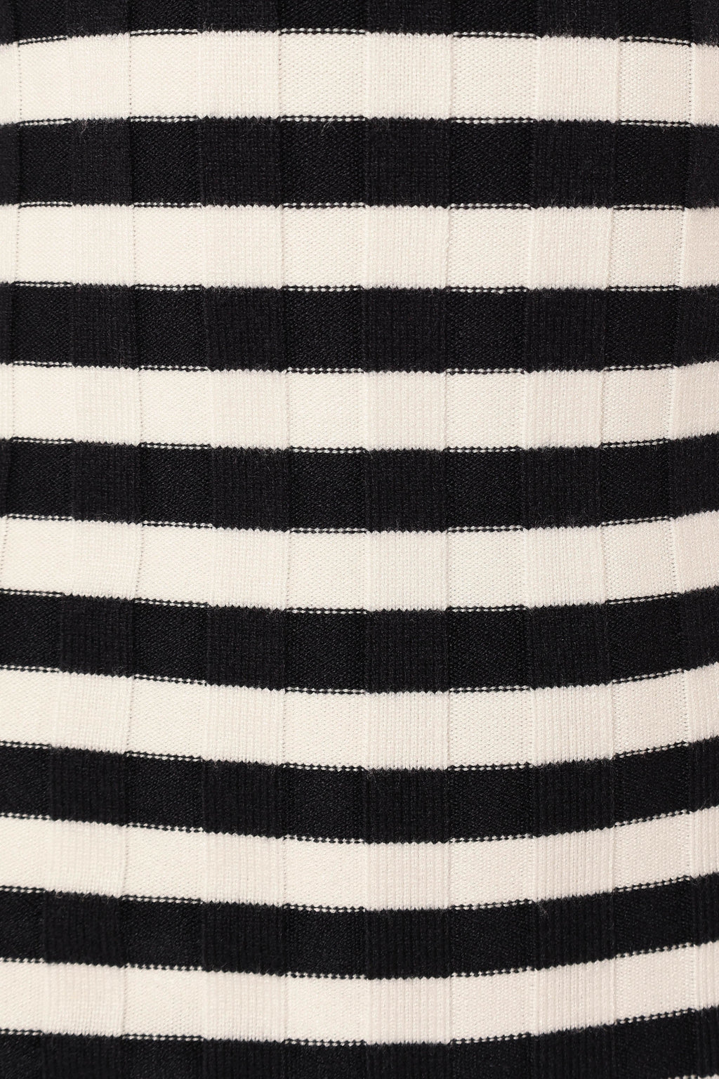 Stripe-Detail Square-Neck Midi Dress
